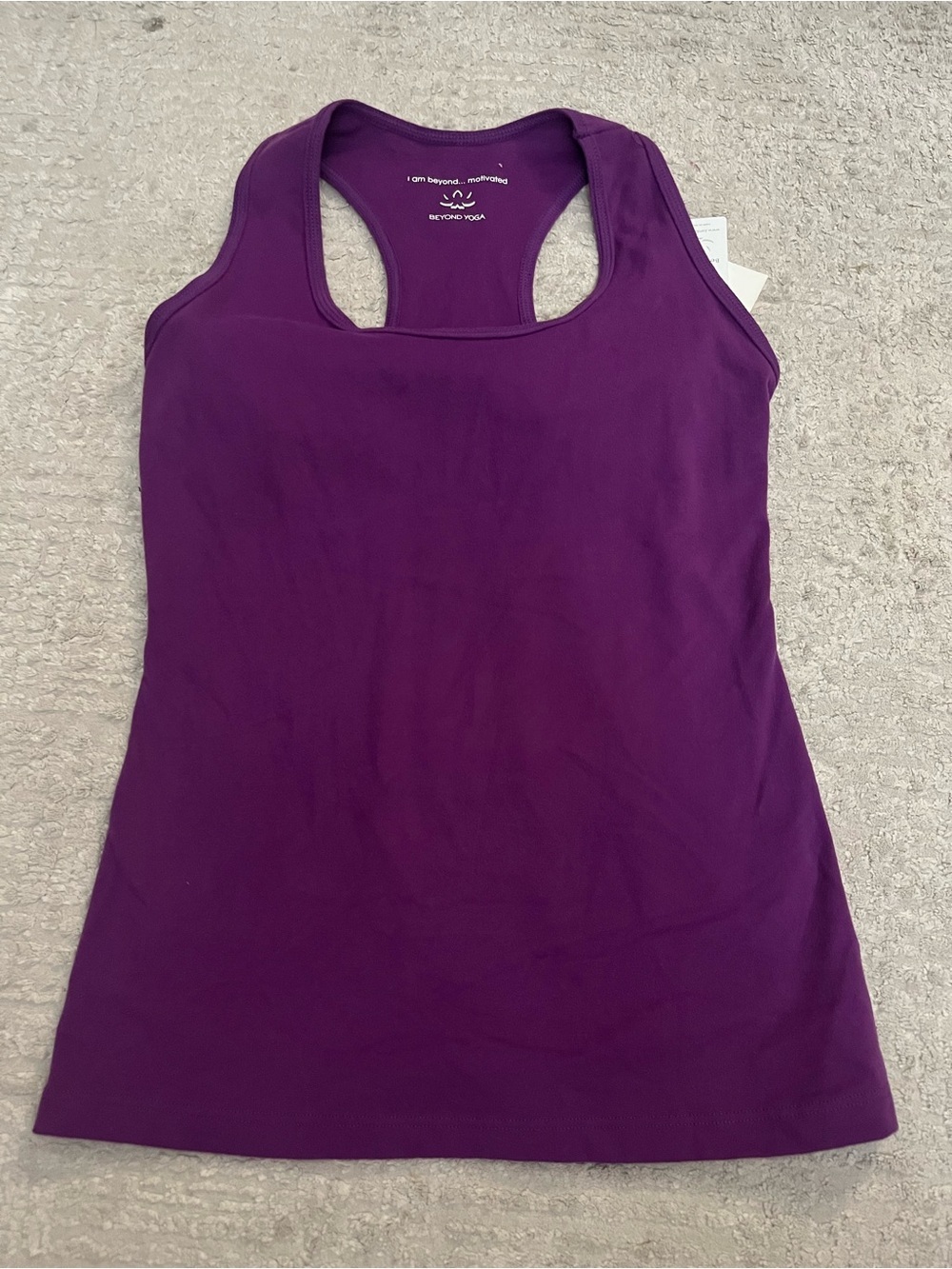 NWT Beyond Yoga Tank with Bra Support